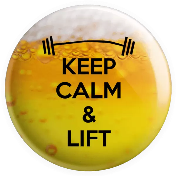Placka Keep calm and lift
