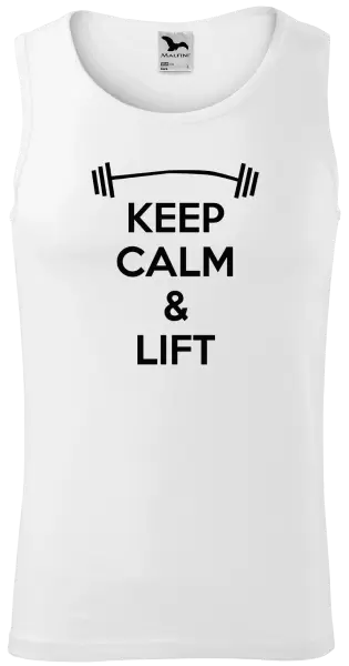 Pánské tílko Keep calm and lift