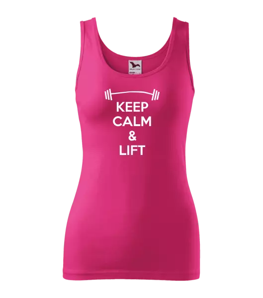 Dámské tílko Keep calm and lift