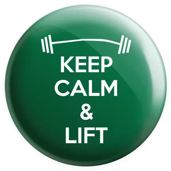 Placka Keep calm and lift