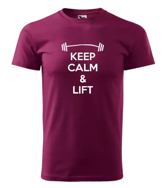 Pánské tričko Keep calm and lift