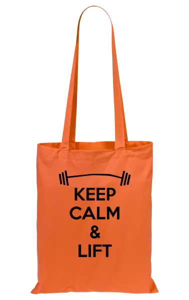 Látková taška Keep calm and lift