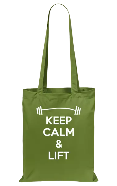 Látková taška Keep calm and lift