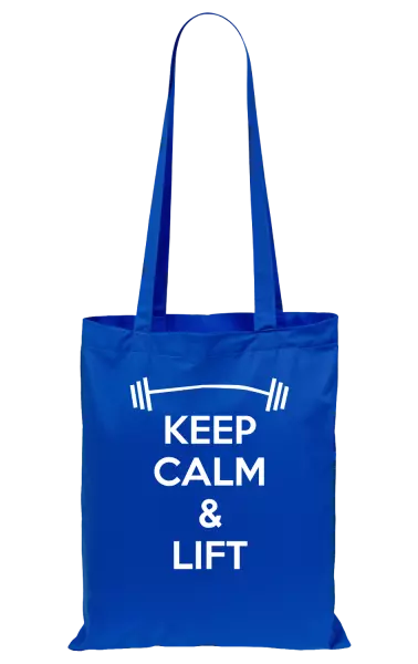Látková taška Keep calm and lift
