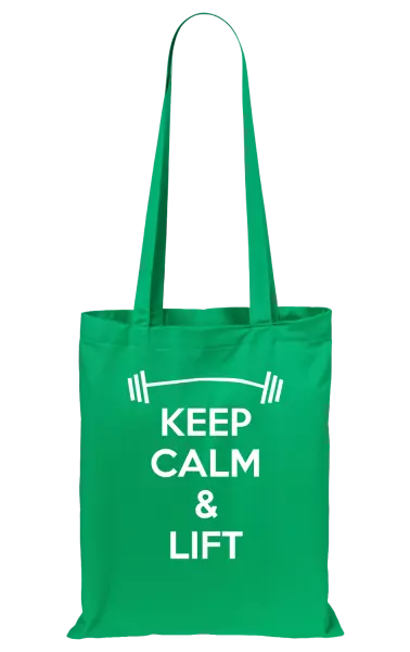 Látková taška Keep calm and lift