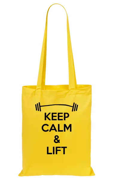Látková taška Keep calm and lift
