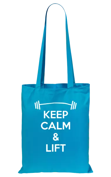 Látková taška Keep calm and lift