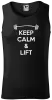 Pánské tílko Keep calm and lift