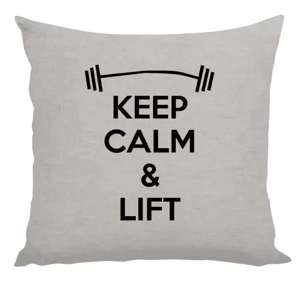 Polštář Keep calm and lift