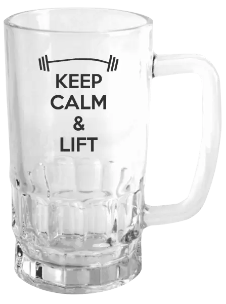Půllitr Keep calm and lift