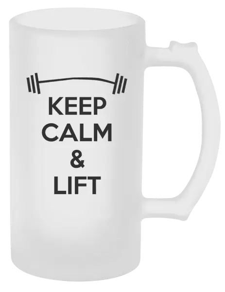Půllitr Keep calm and lift