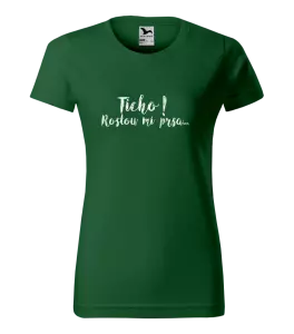 Dámské tričko Malfini Basic Ticho! Rostou mi prsa...