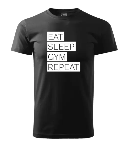 Pánske tričko Eat, Sleep, Gym, Repeat