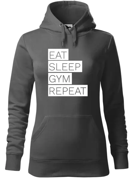 Dámská mikina Eat, Sleep, Gym, Repeat