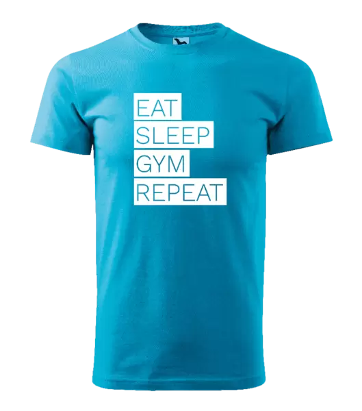 Pánské tričko Eat, Sleep, Gym, Repeat