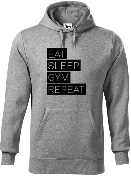 Pánská mikina Eat, Sleep, Gym, Repeat