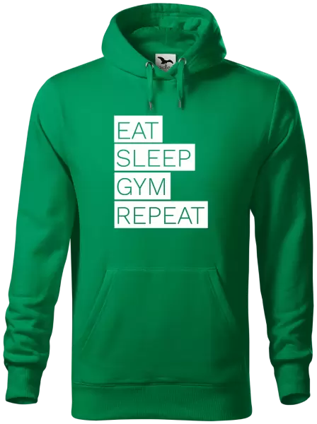 Pánská mikina Eat, Sleep, Gym, Repeat