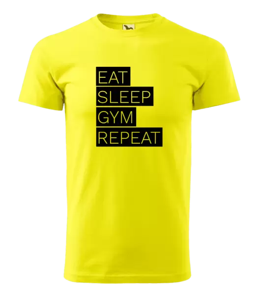 Pánské tričko Eat, Sleep, Gym, Repeat