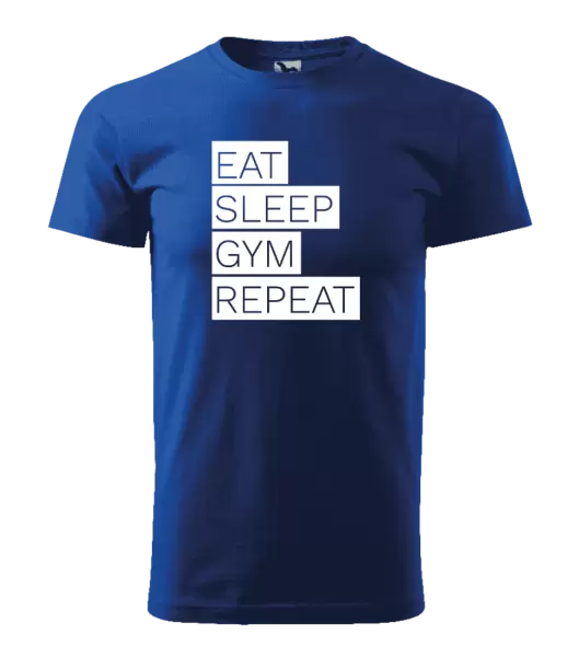 Pánske tričko Eat, Sleep, Gym, Repeat