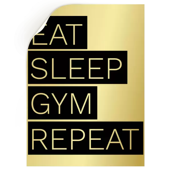 Samolepka Eat, Sleep, Gym, Repeat
