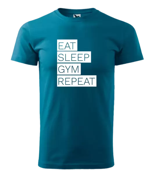 Pánské tričko Eat, Sleep, Gym, Repeat