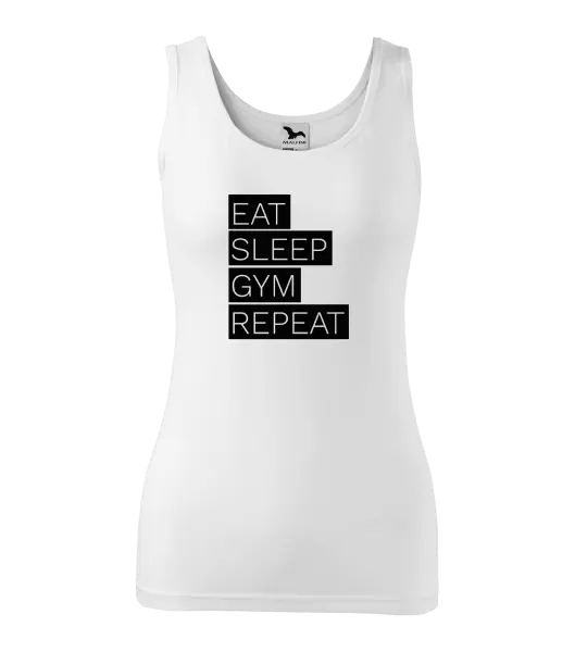 Dámské tílko Eat, Sleep, Gym, Repeat