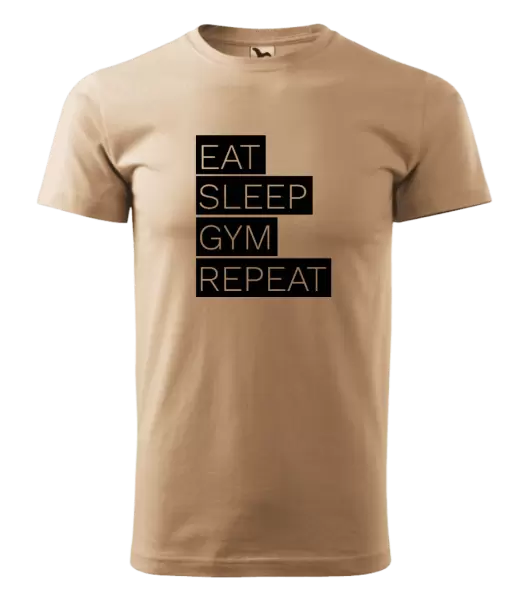 Pánské tričko Eat, Sleep, Gym, Repeat