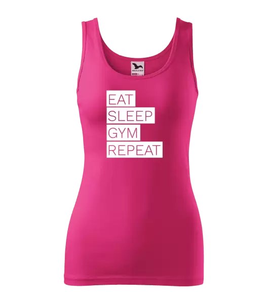Dámské tílko Eat, Sleep, Gym, Repeat