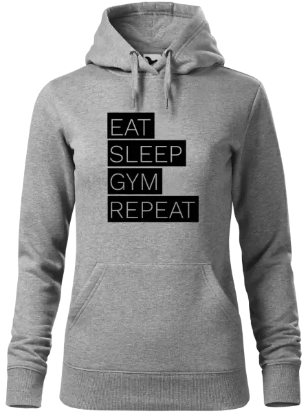 Dámská mikina Eat, Sleep, Gym, Repeat