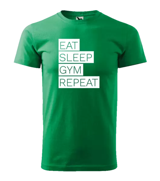 Pánské tričko Eat, Sleep, Gym, Repeat