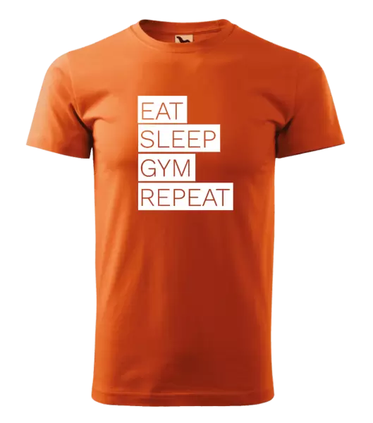 Pánske tričko Eat, Sleep, Gym, Repeat