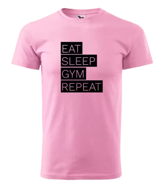 Pánské tričko Eat, Sleep, Gym, Repeat