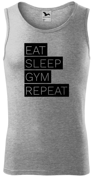 Pánské tílko Eat, Sleep, Gym, Repeat