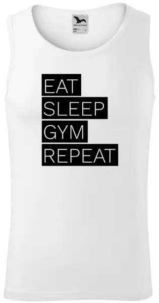 Pánské tílko Eat, Sleep, Gym, Repeat