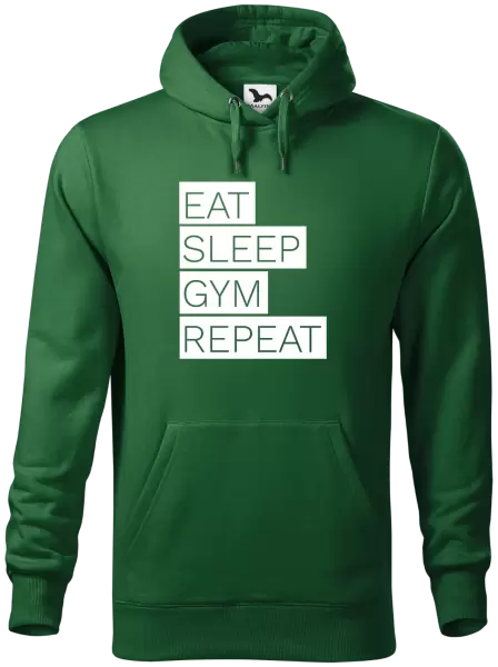 Pánska mikina Eat, Sleep, Gym, Repeat