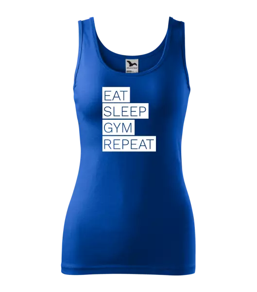 Dámské tílko Eat, Sleep, Gym, Repeat