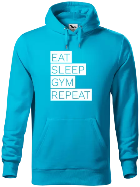 Pánská mikina Eat, Sleep, Gym, Repeat