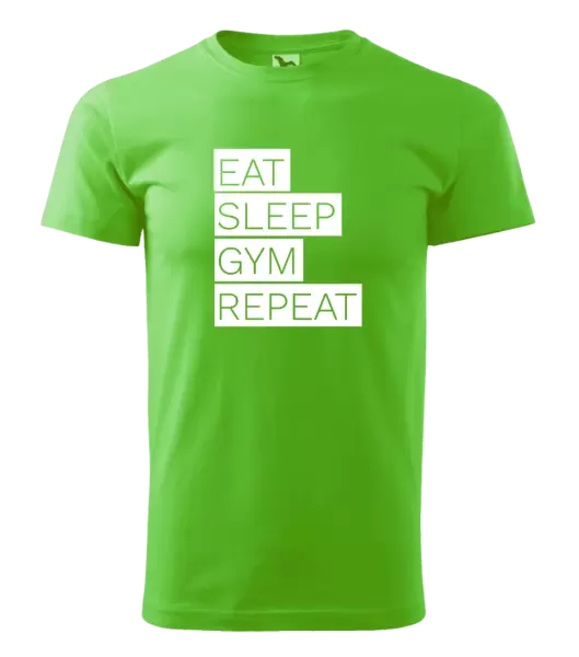 Pánské tričko Eat, Sleep, Gym, Repeat