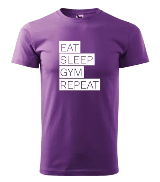 Pánské tričko Eat, Sleep, Gym, Repeat