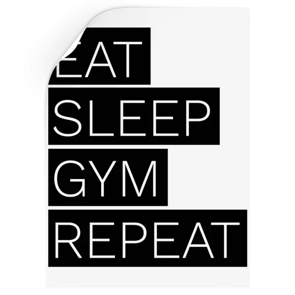 Samolepka Eat, Sleep, Gym, Repeat