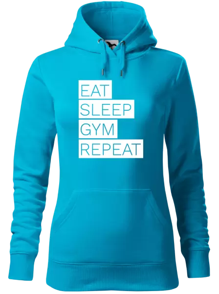 Dámská mikina Eat, Sleep, Gym, Repeat