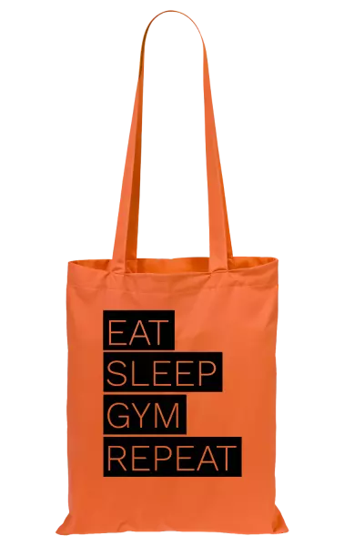 Látková taška Eat, Sleep, Gym, Repeat