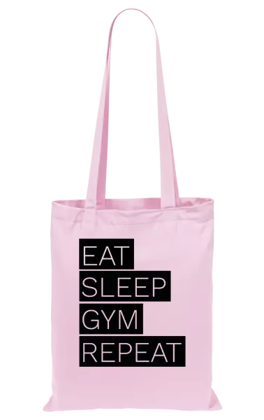 Látková taška Eat, Sleep, Gym, Repeat