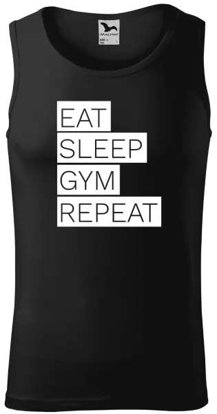 Pánské tílko Eat, Sleep, Gym, Repeat
