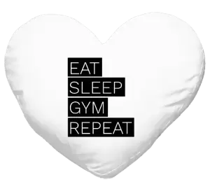 Polštář Eat, Sleep, Gym, Repeat