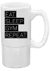 Půllitr Eat, Sleep, Gym, Repeat