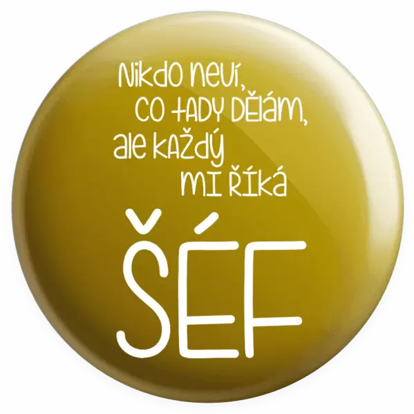 Placka Nikdo neví, co tady dělám, ale každý mi říká šéf