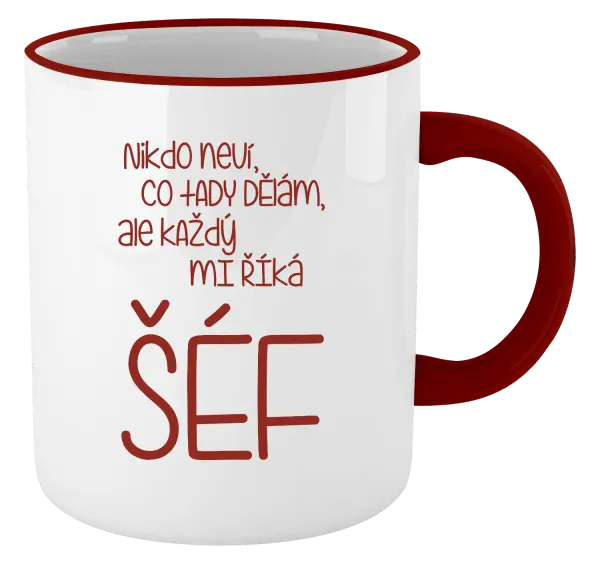 Hrnek Nikdo neví, co tady dělám, ale každý mi říká šéf
