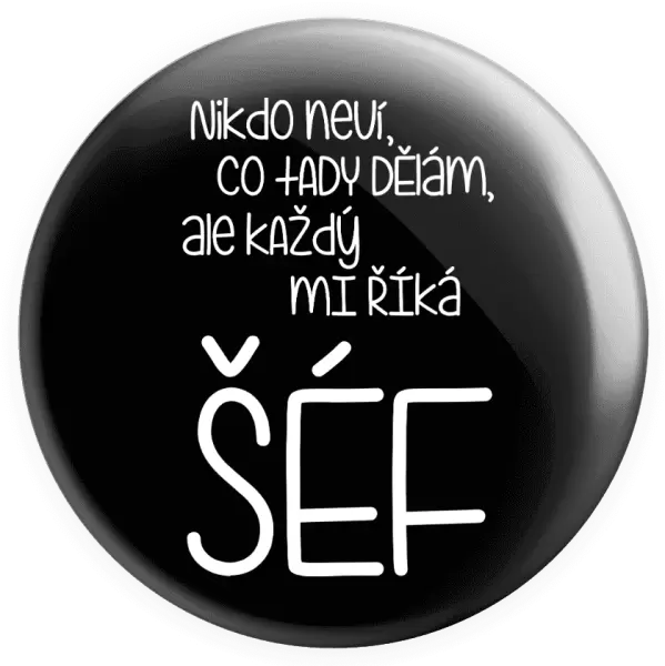 Placka Nikdo neví, co tady dělám, ale každý mi říká šéf