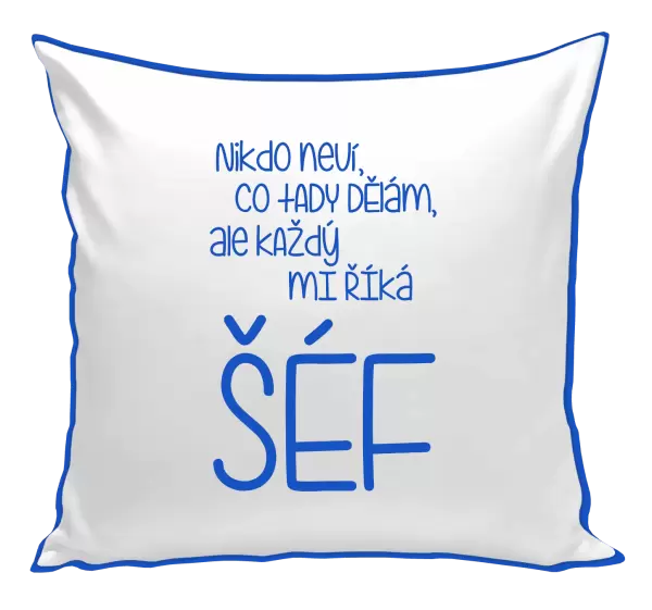 Polštář Nikdo neví, co tady dělám, ale každý mi říká šéf